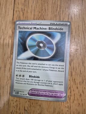 QTY 1 Pokémon Technical Machine: Blindside Trainer Tool Card